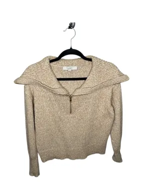 Jacket Fleece By Loft In Beige, Size: Xs