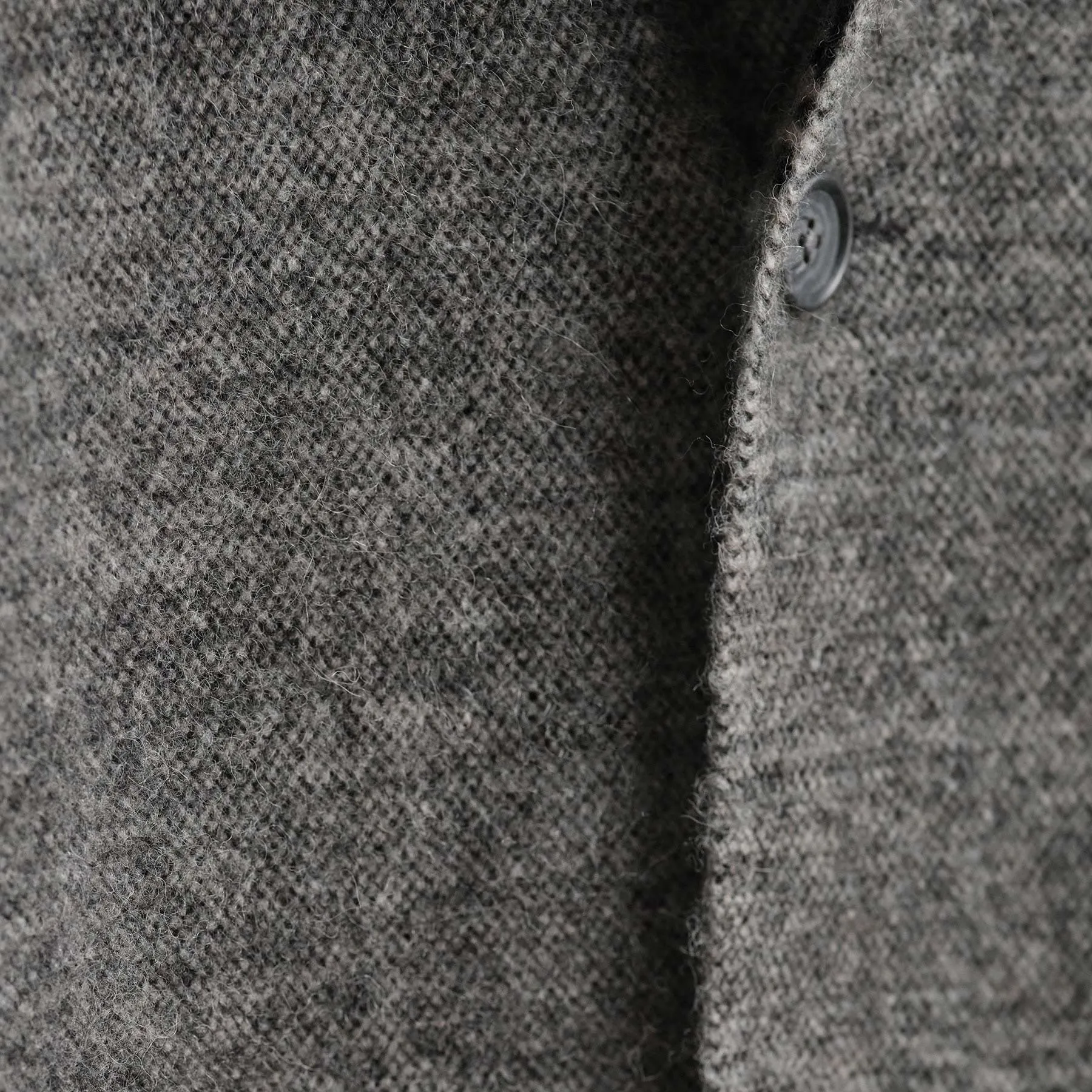Jacquard Wool Alpaca Knit Jacket - Multi Grey