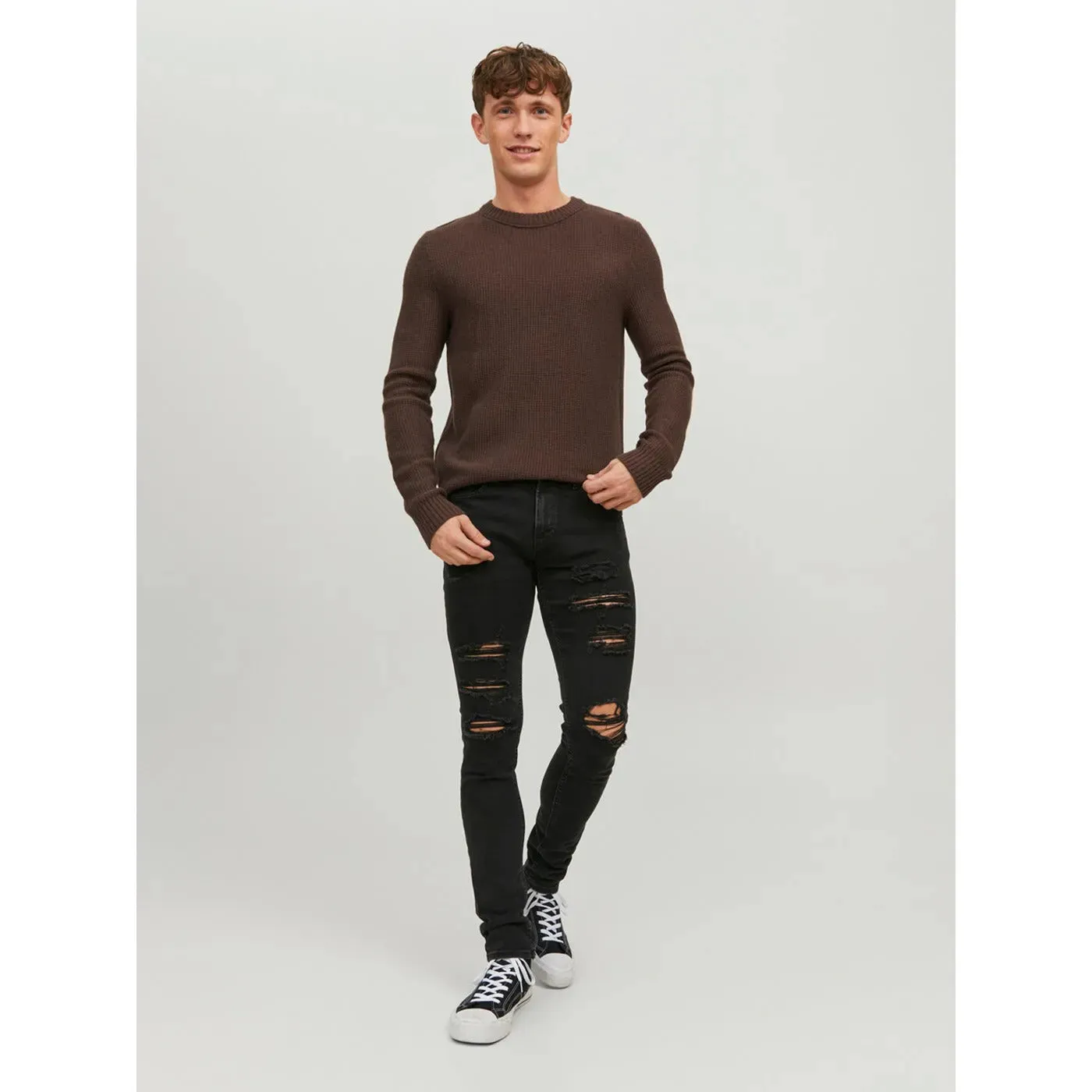 JJ Skinny Black Ripped Jeans