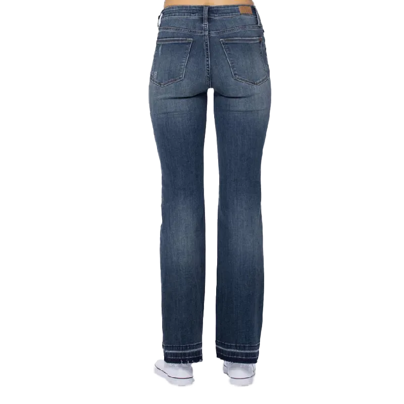 Judy Blue Women's Mid Rise Dark Wash Jeans