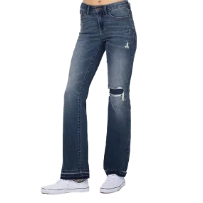 Judy Blue Women's Mid Rise Dark Wash Jeans