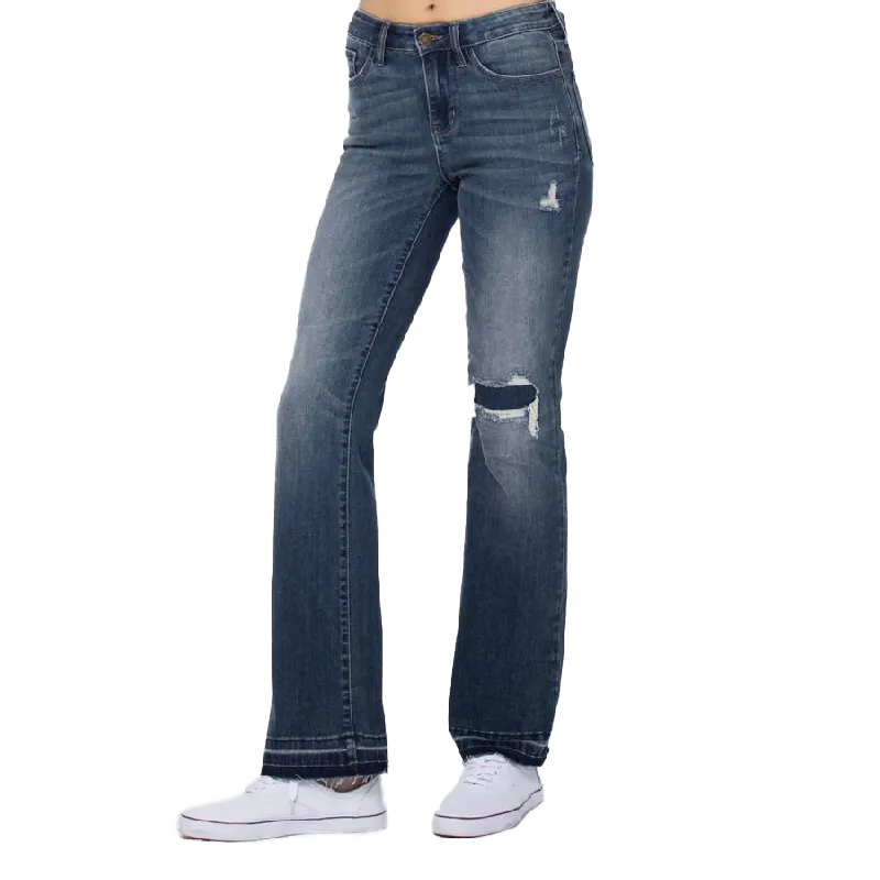 Judy Blue Women's Mid Rise Dark Wash Jeans