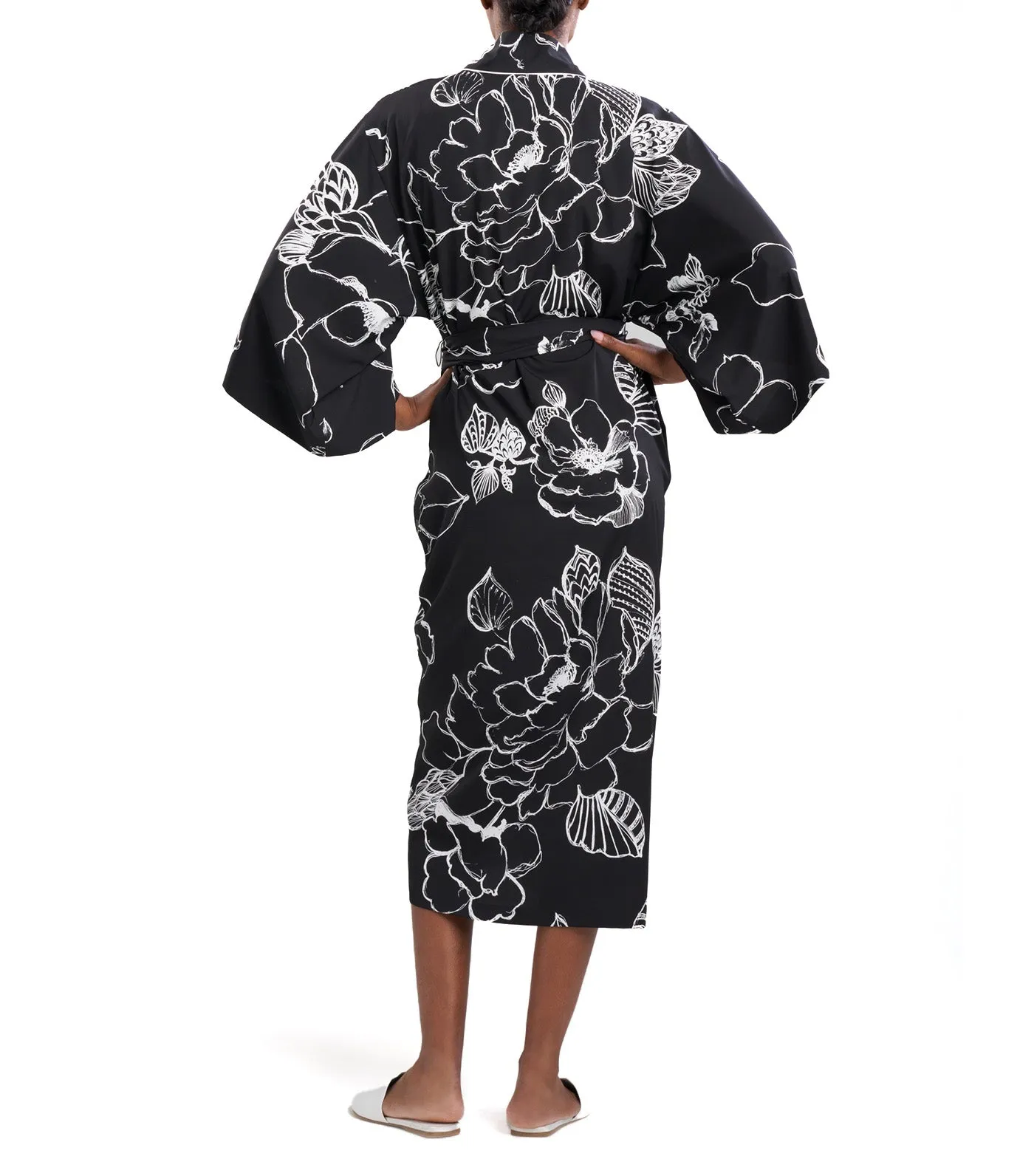 Juliette Kimono Robe Black Combo