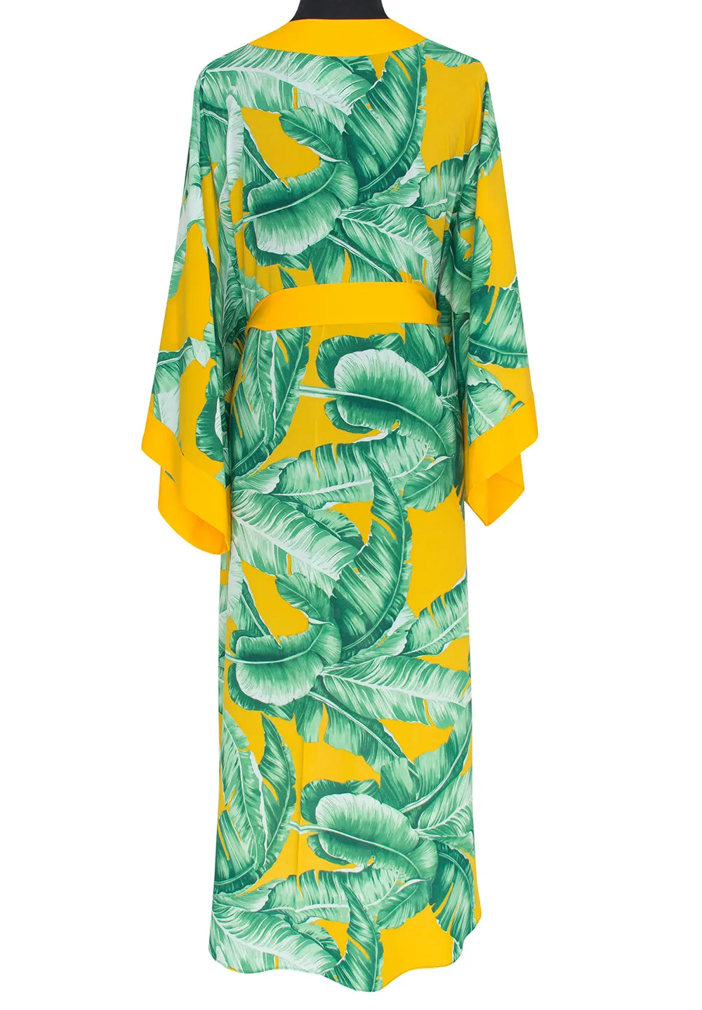 Jungle - Yellow Palm Kimono (Yellow)
