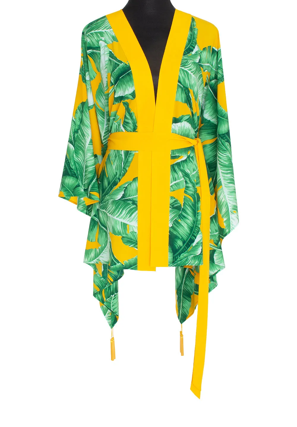 Jungle - Yellow Palm Kimono (Yellow)