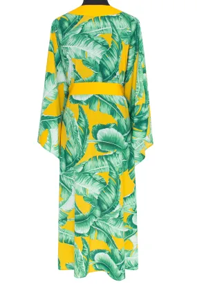 Jungle - Yellow Palm Kimono (Yellow)