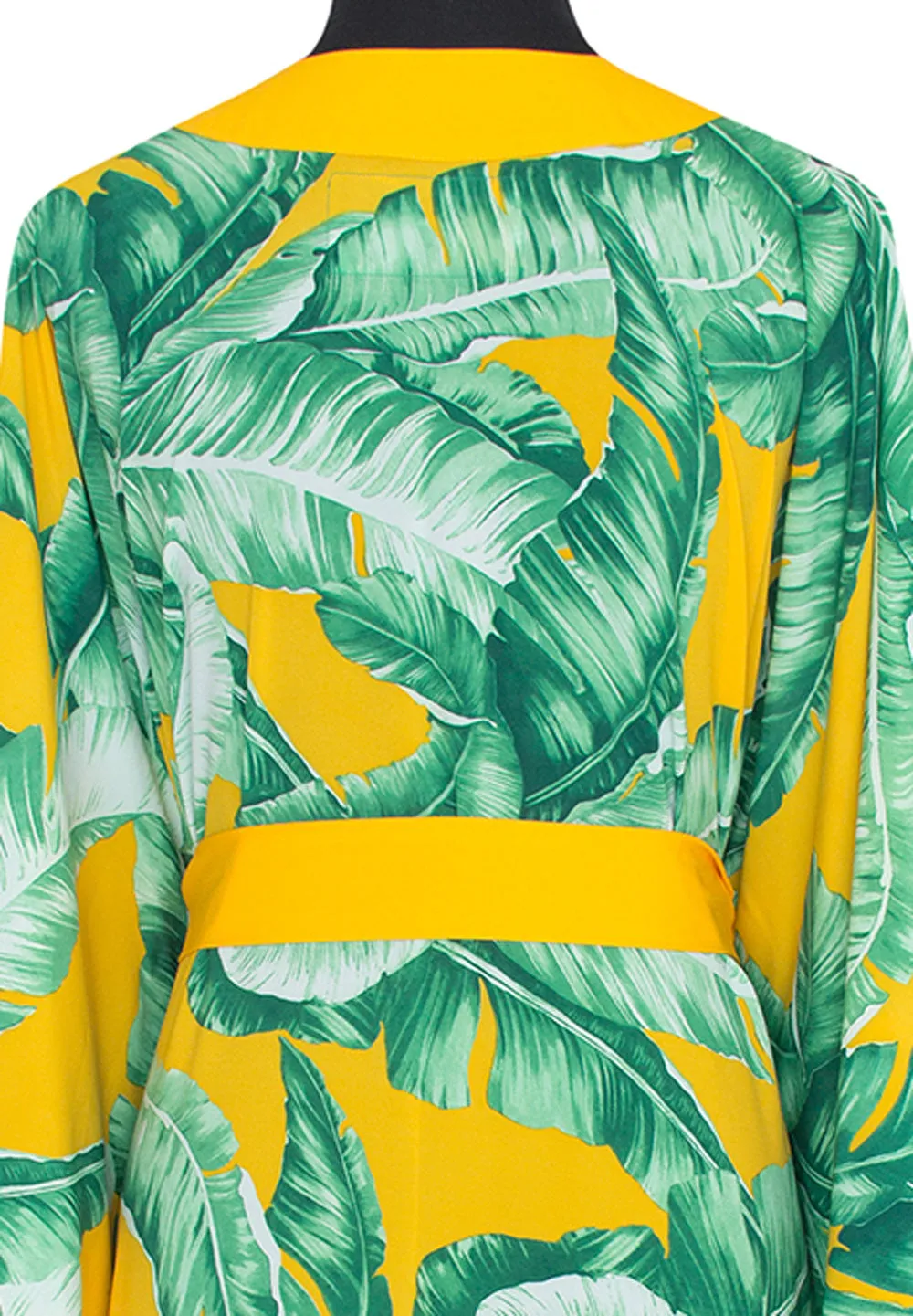 Jungle - Yellow Palm Kimono (Yellow)