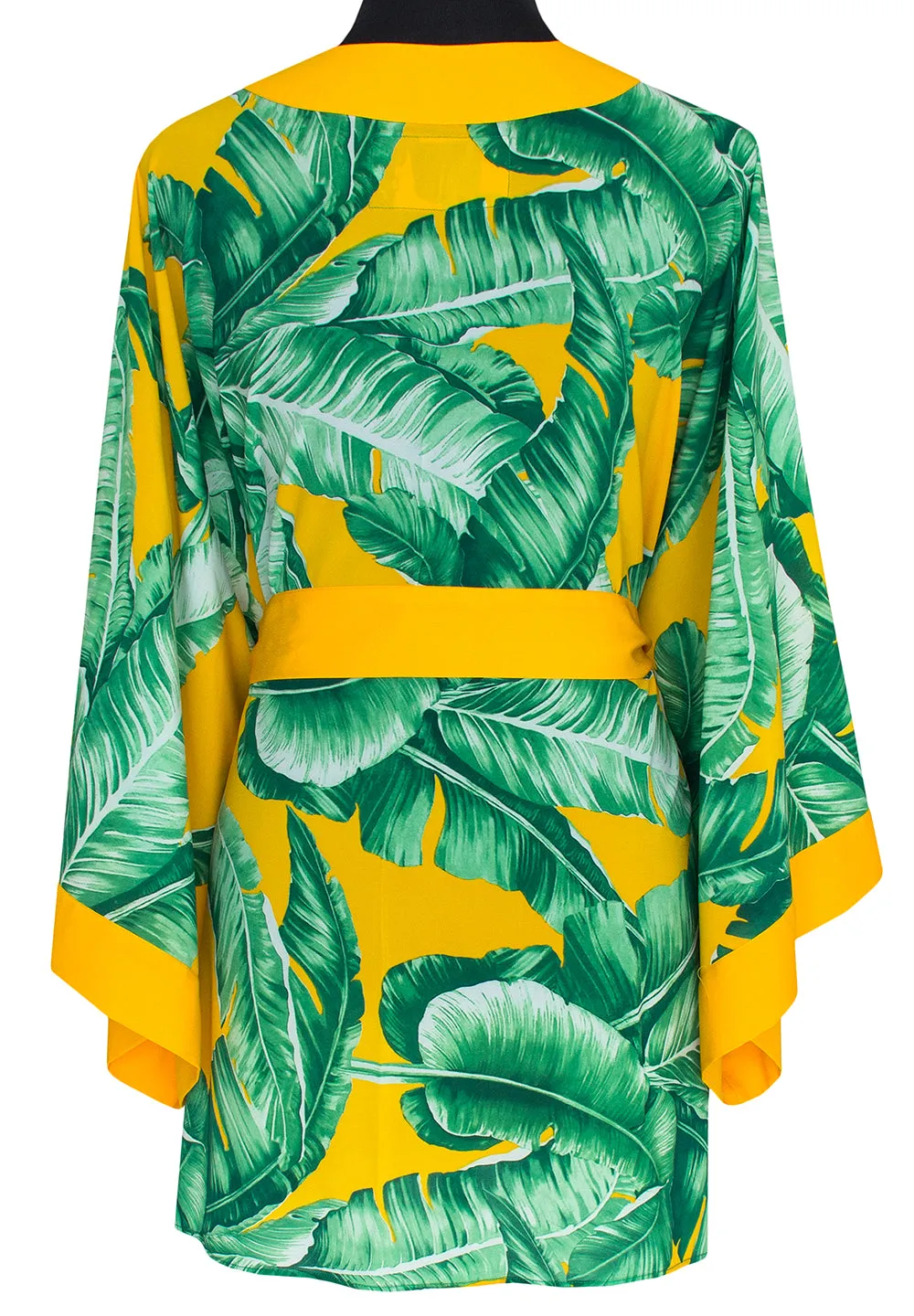 Jungle - Yellow Palm Kimono (Yellow)