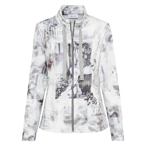 Just White Zip Jacket - Style J3579