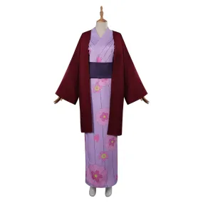 Kanroji Mitsuri Cosplay Costume Kimono Outfits Halloween Carnival Party Disguise Suit