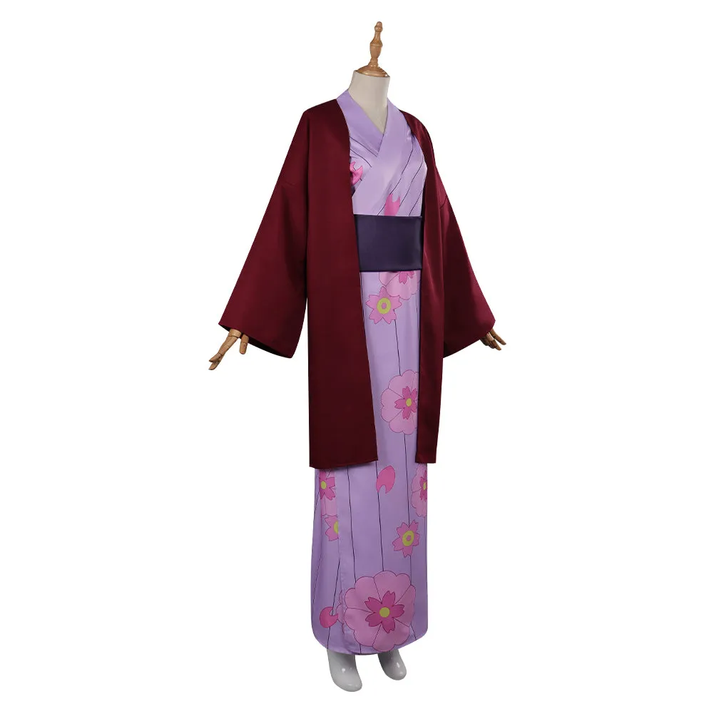Kanroji Mitsuri Cosplay Costume Kimono Outfits Halloween Carnival Party Disguise Suit