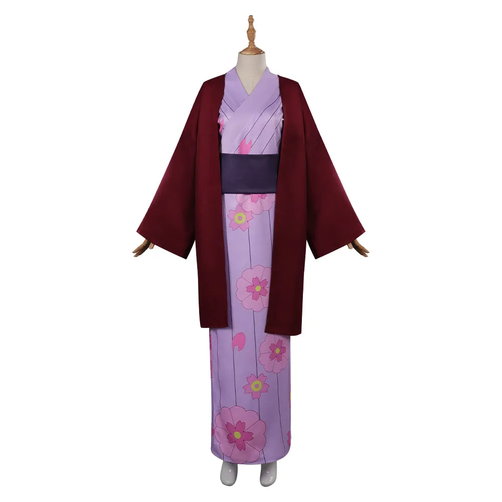Kanroji Mitsuri Cosplay Costume Kimono Outfits Halloween Carnival Party Disguise Suit