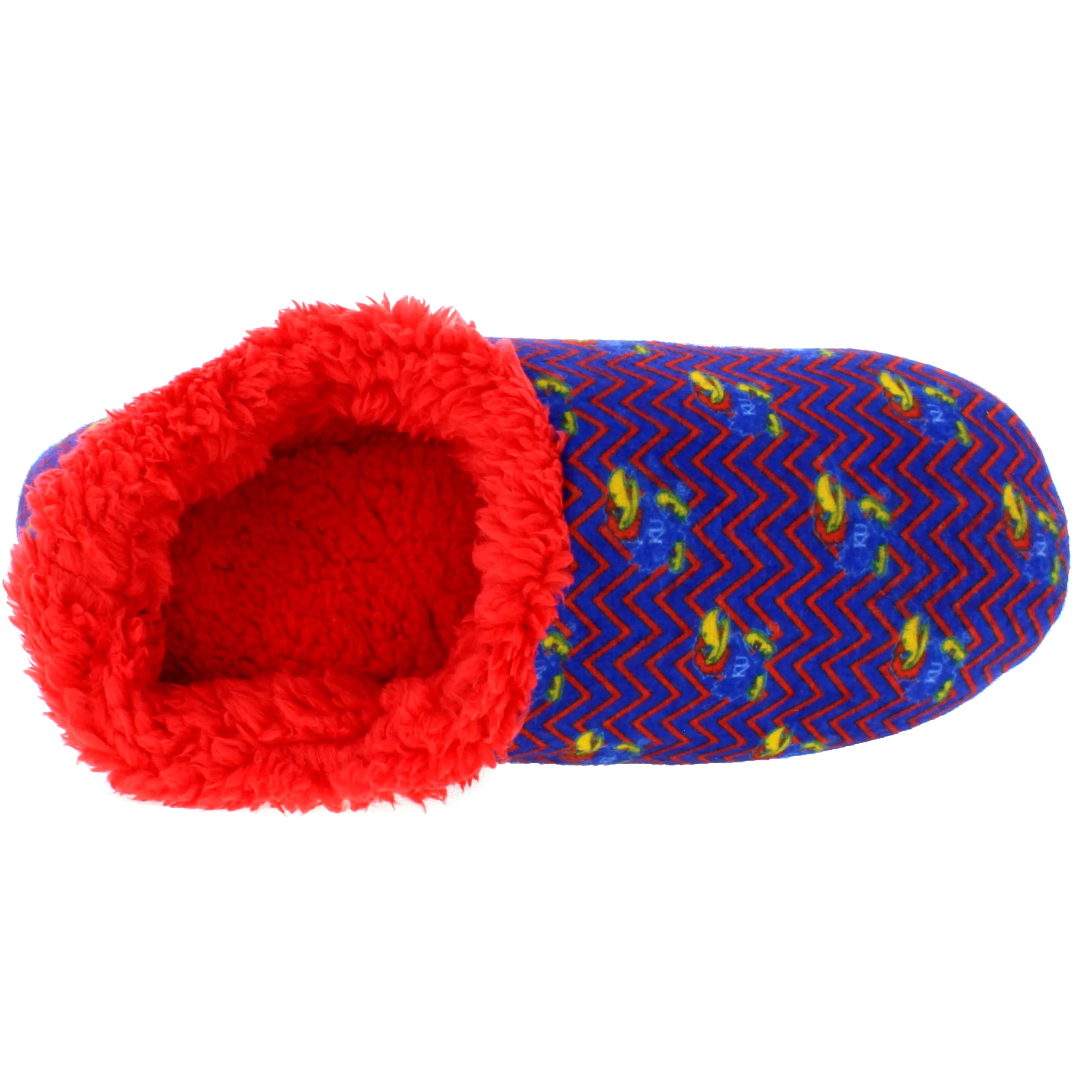 Kansas Jayhawks Chevron Slip On Slippers