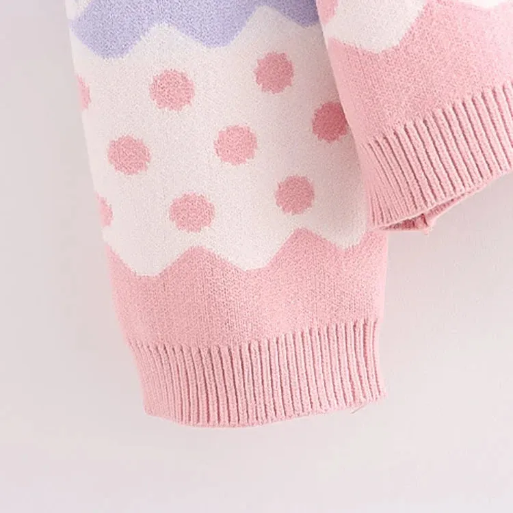 Kawaii Strawberry Pup Cakes Sweater