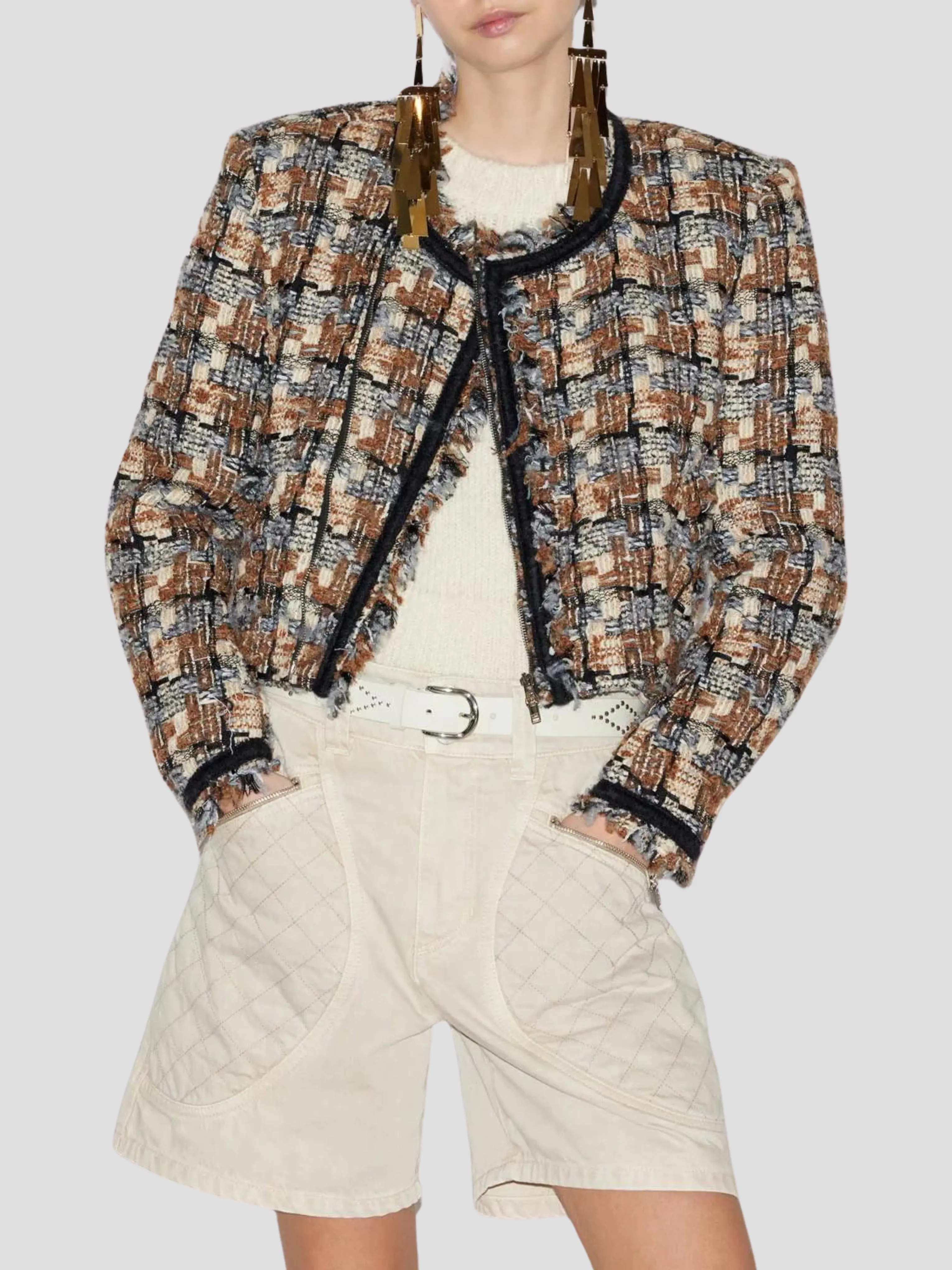 Kerry Tweed Crop Jacket