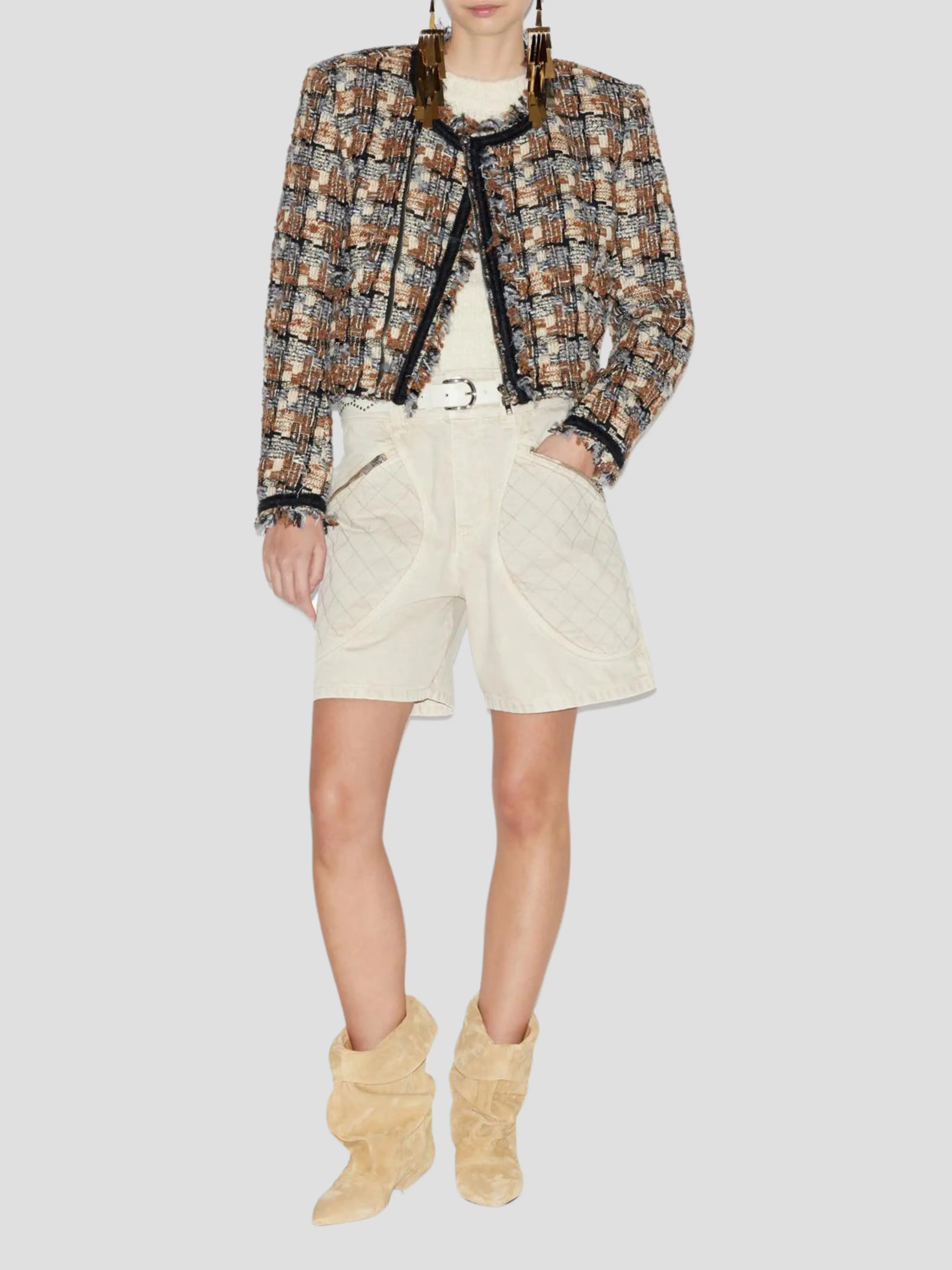Kerry Tweed Crop Jacket