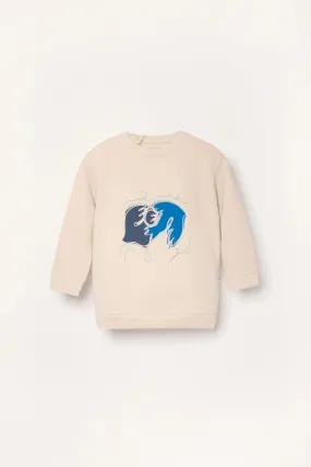Kids' Blue Doves  Sweatshirt White