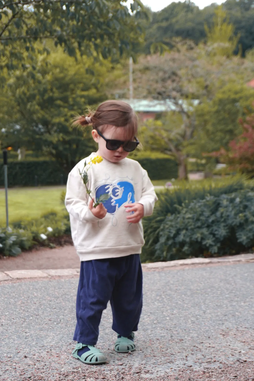 Kids' Blue Doves  Sweatshirt White