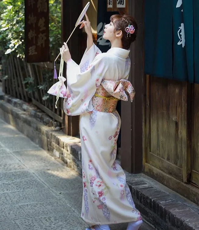Kimono Beige Floral