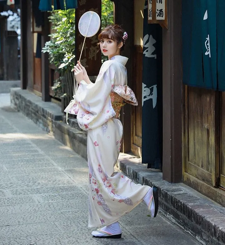 Kimono Beige Floral