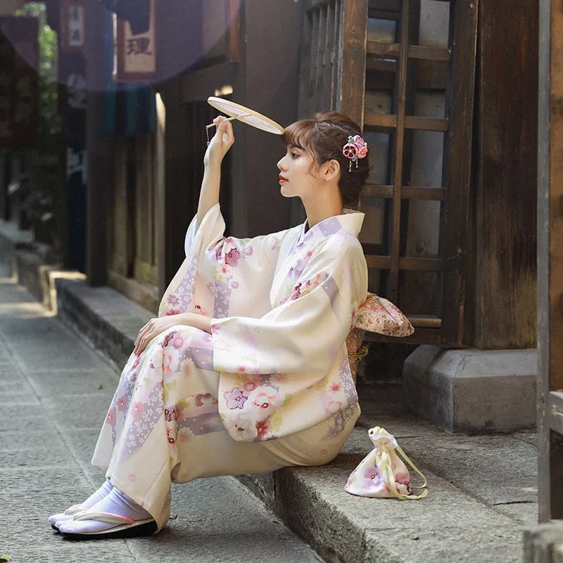 Kimono Beige Floral