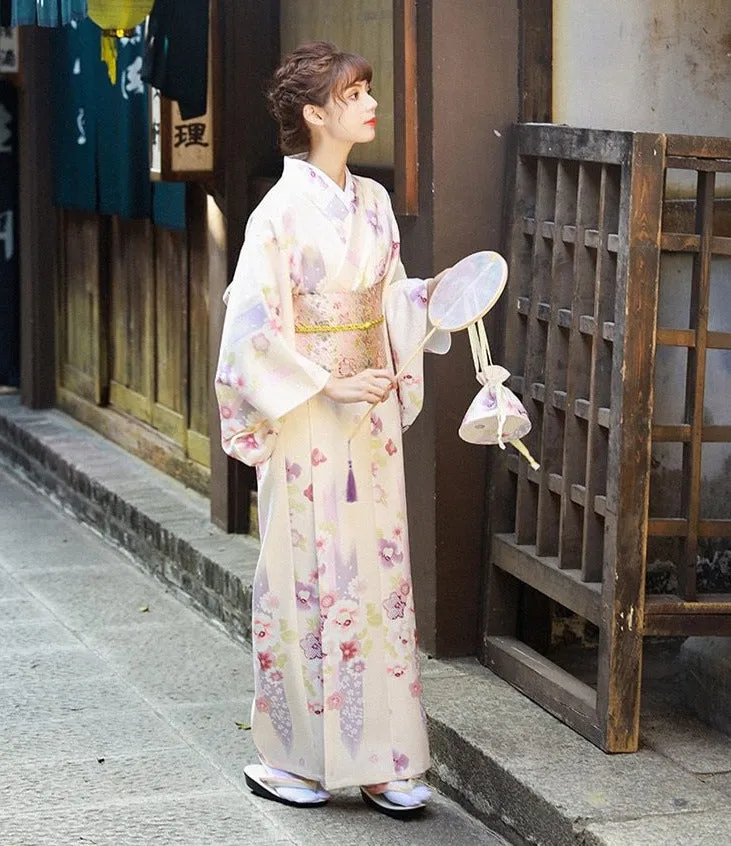 Kimono Beige Floral