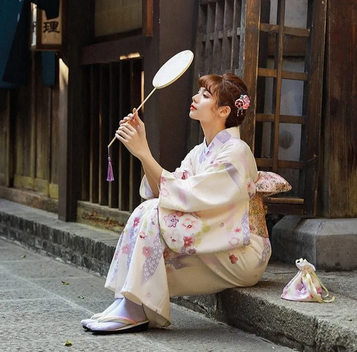 Kimono Beige Floral
