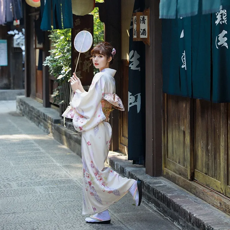 Kimono Beige Floral