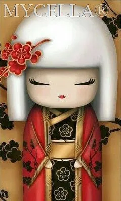 Kimono Dolls,  Diamond Painting Kit, Mosaic Cartoon Full Rhinestone Embroidery Needlework