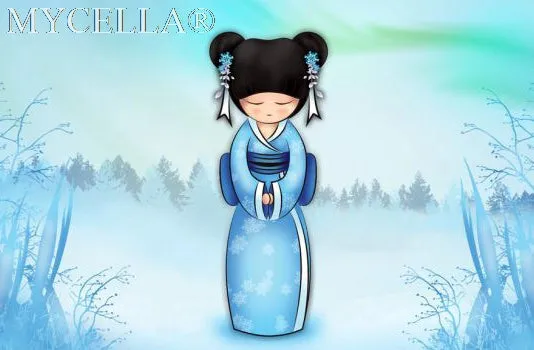 Kimono Dolls,  Diamond Painting Kit, Mosaic Cartoon Full Rhinestone Embroidery Needlework