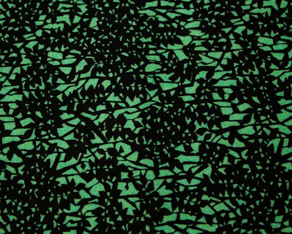 Kiriko Original Pocket Square, Green Leaves