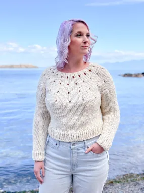 Knit Kit - Even Easier Eyelet Yoke Sweater