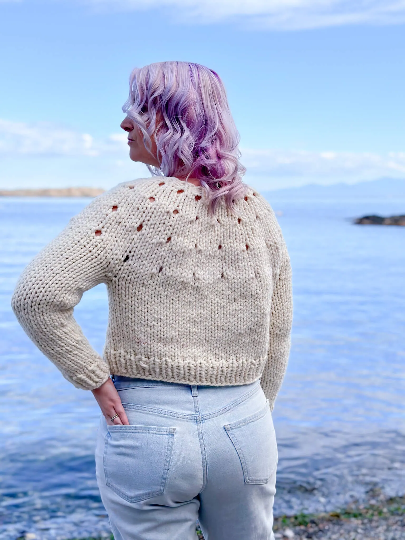Knit Kit - Even Easier Eyelet Yoke Sweater