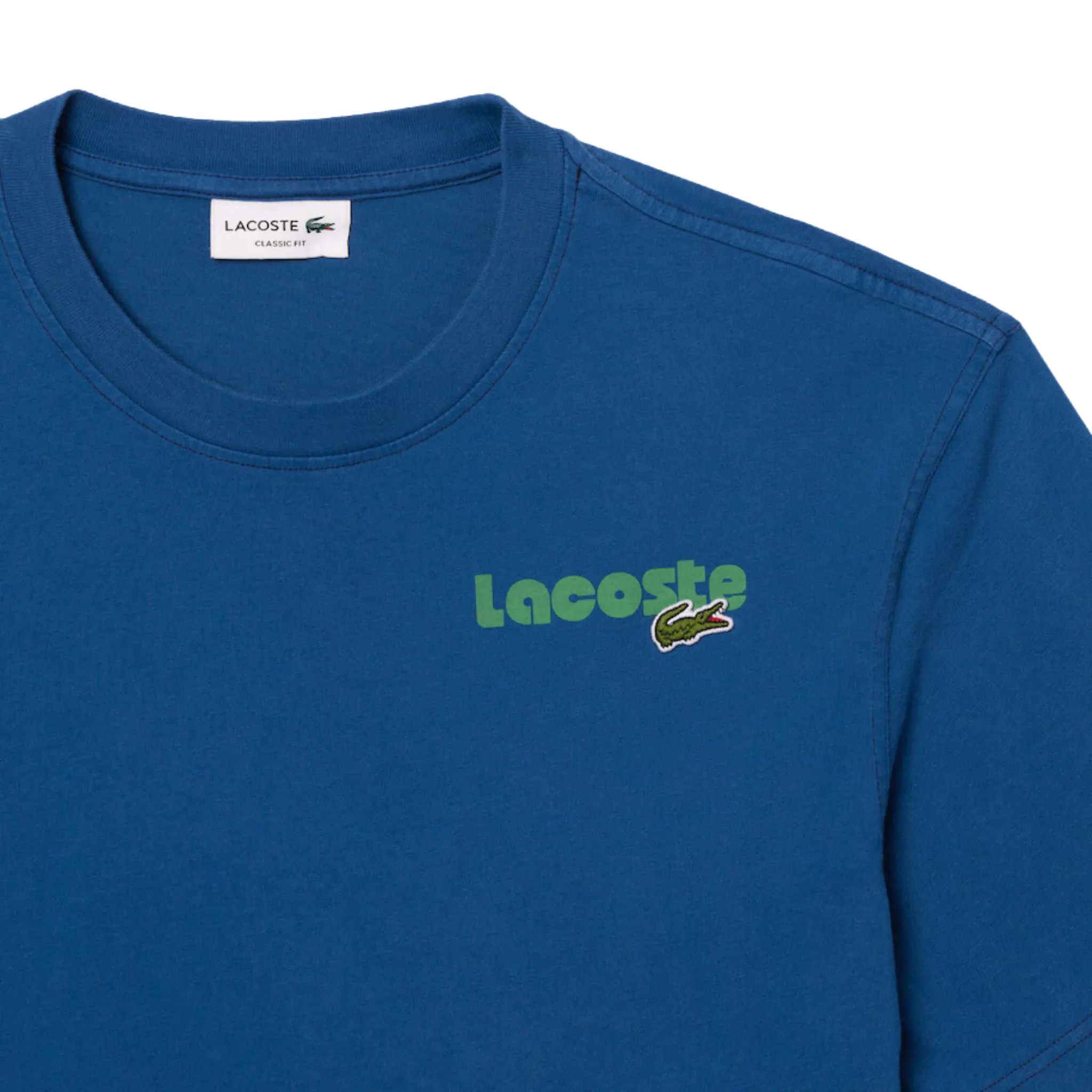 Lacoste Washed Effect T-Shirt (Blue) - TH7544