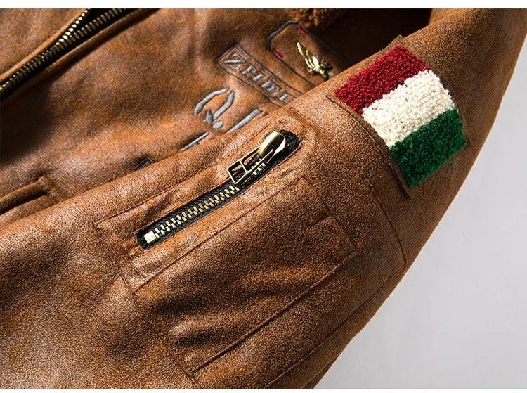 Lambswool Fleece-lined Suede Jacket