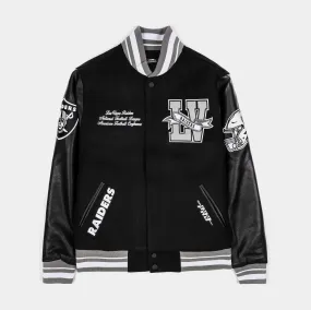 Las Vegas Raiders Pennants Varsity Mens Jacket (Black/Grey)
