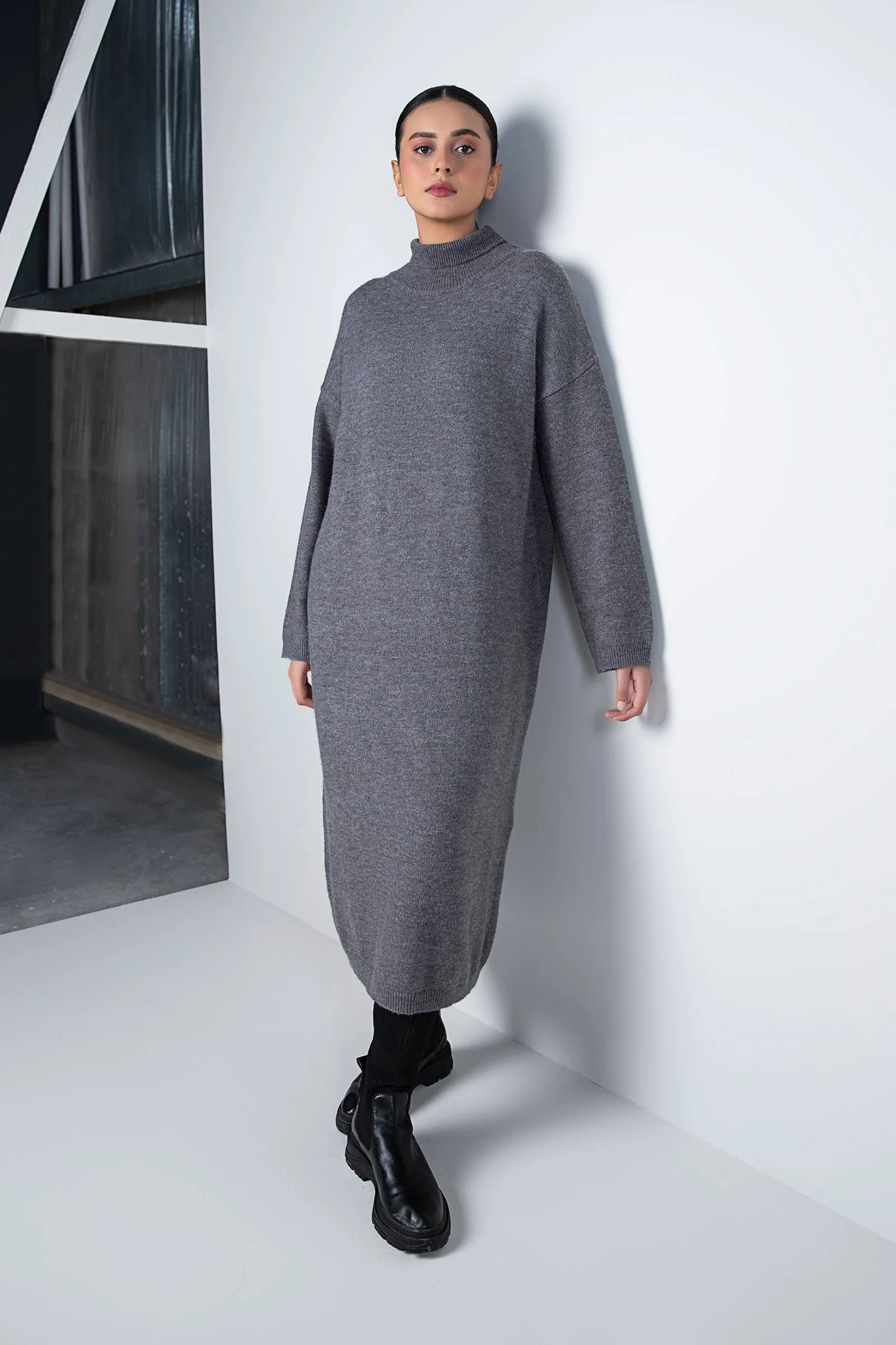 Long Sweater Dress  | WEST-W24-9B