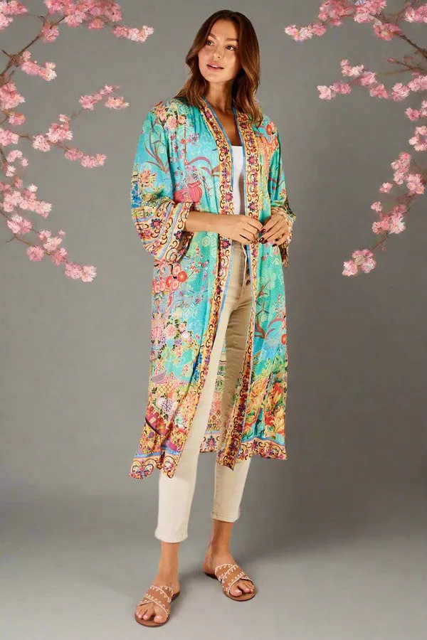 Lulalife Sybil Kimono Lagoon