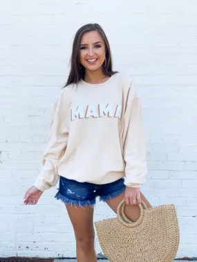 Mama Corded Sweatshirt