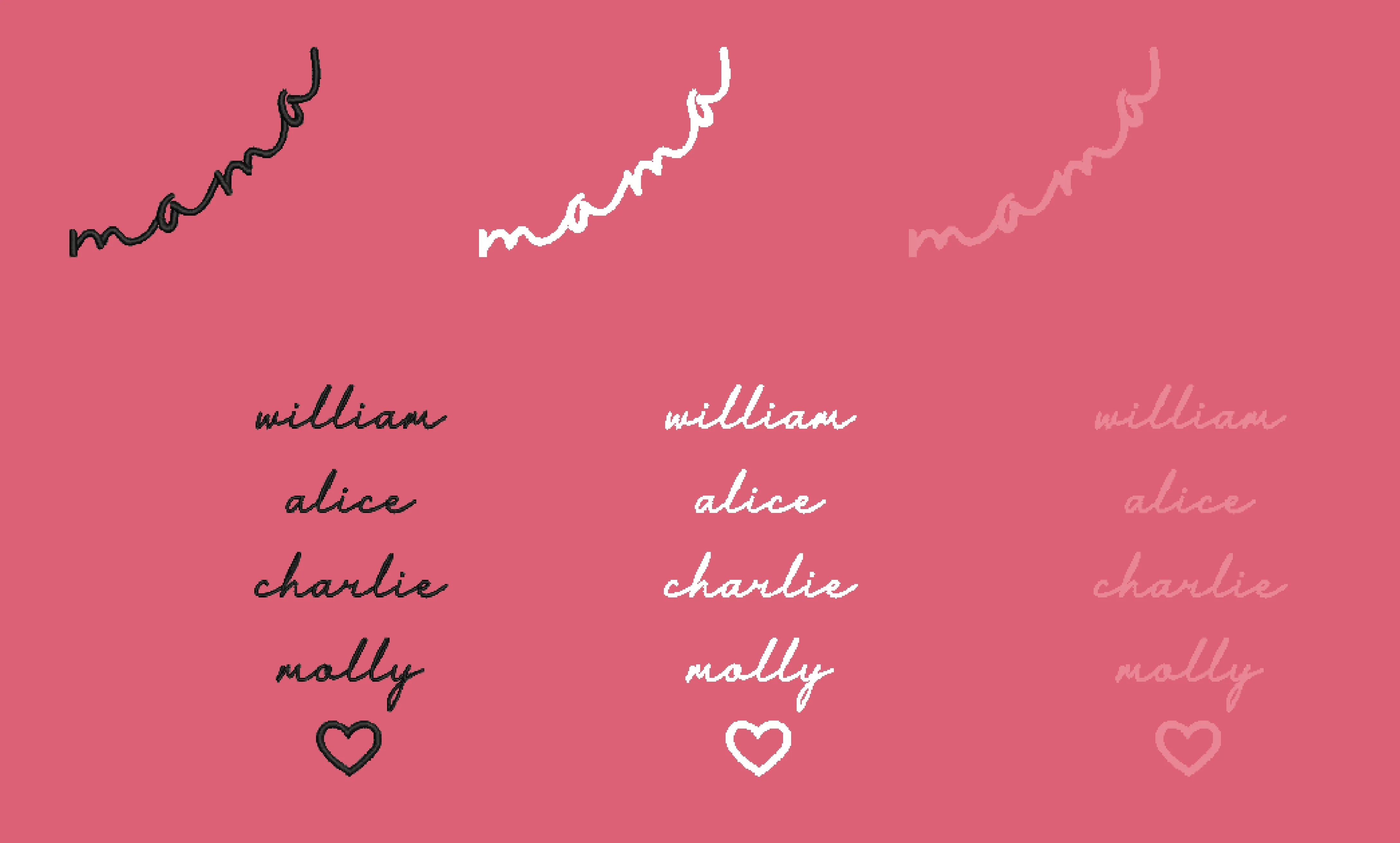 Mama Cursive Unisex Sweatshirt with Names