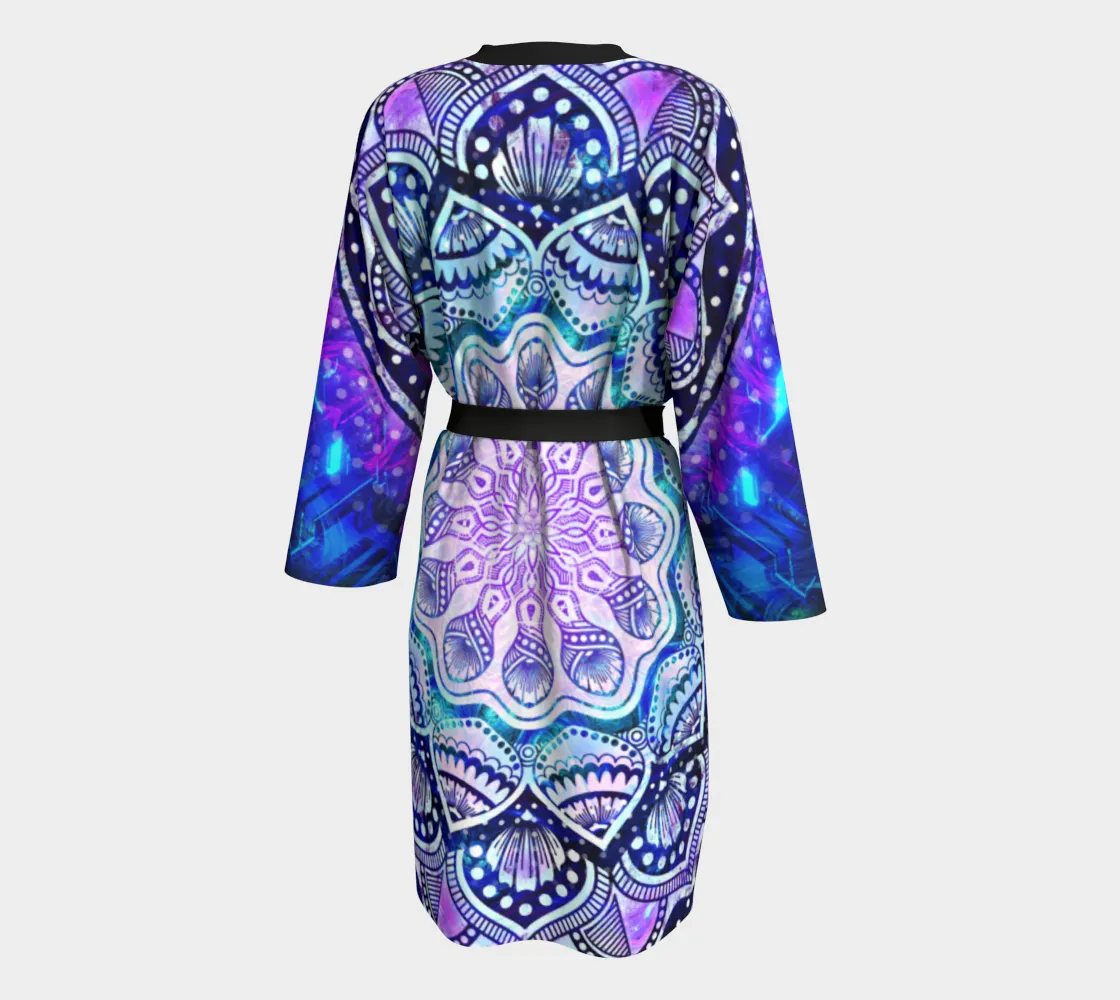 Mandala Bloom Peignoir Kimono | Cameron Gray