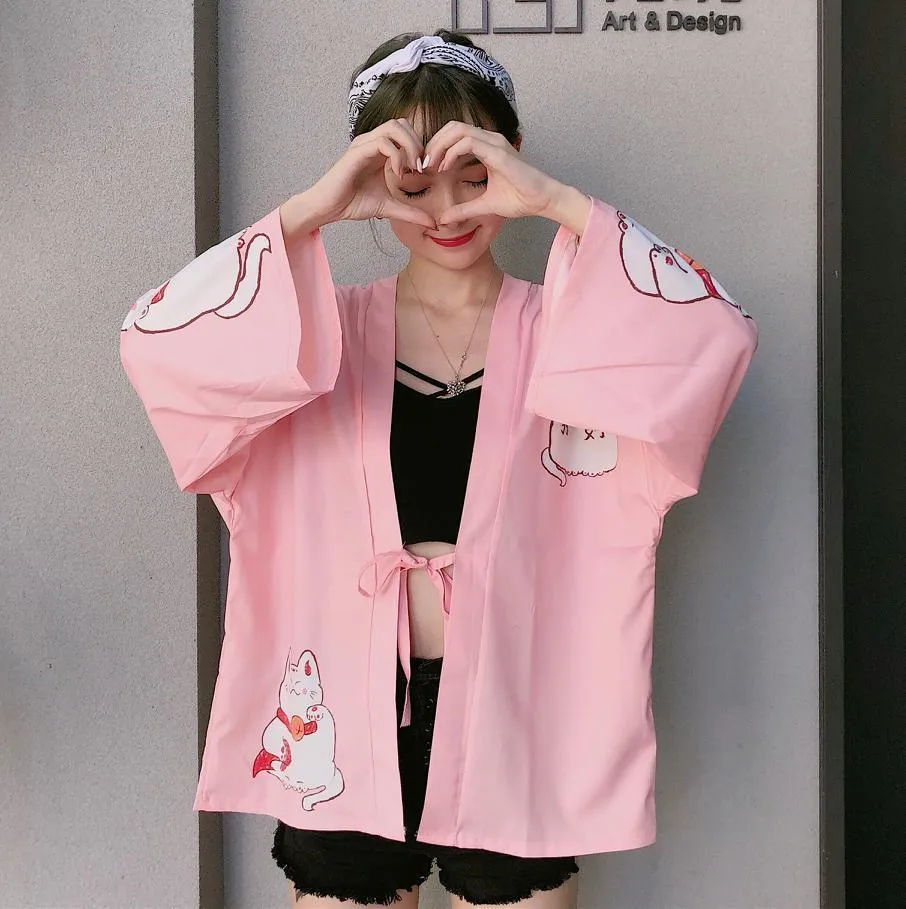 Maneki Neko Kimono