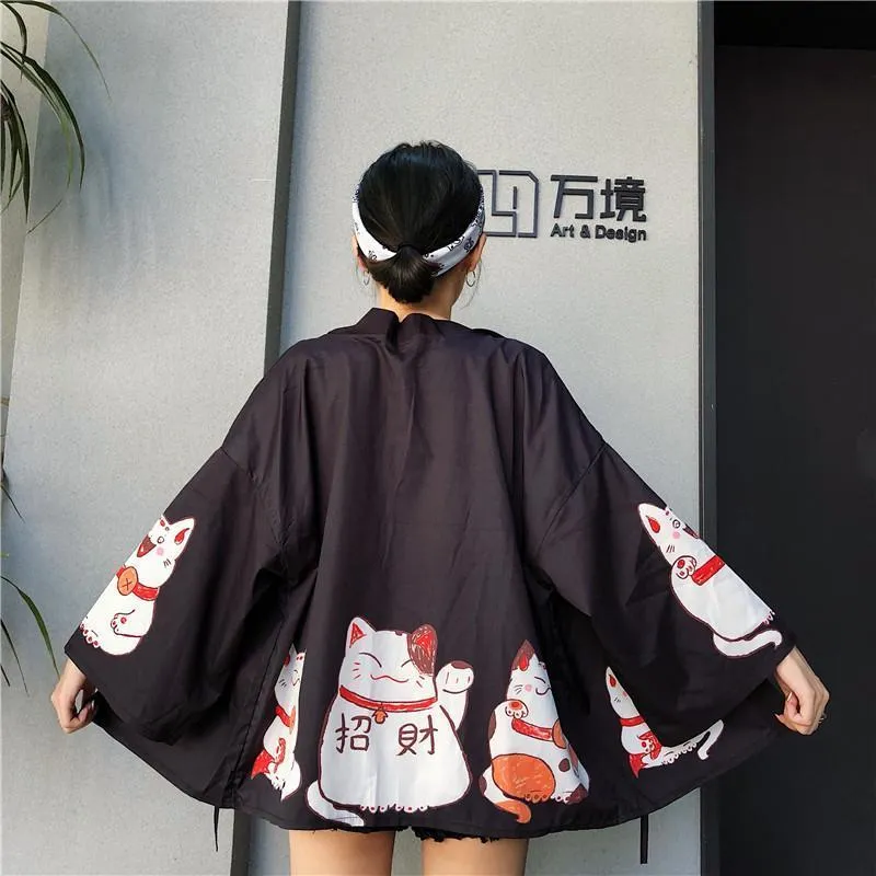 Maneki Neko Kimono