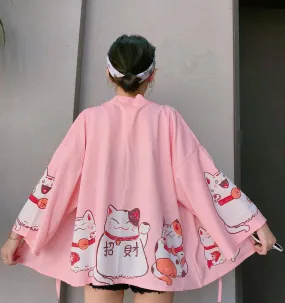 Maneki Neko Kimono