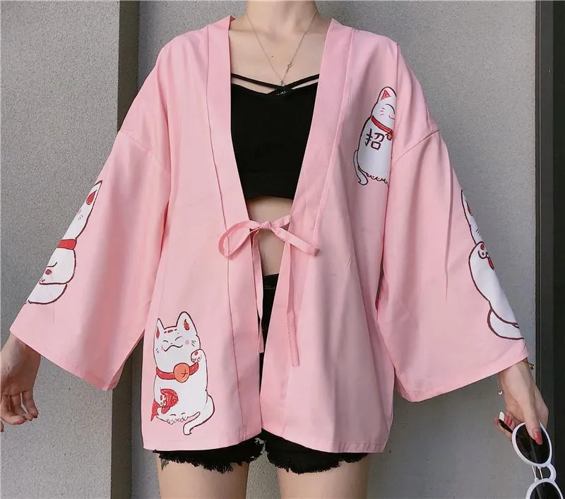 Maneki Neko Kimono