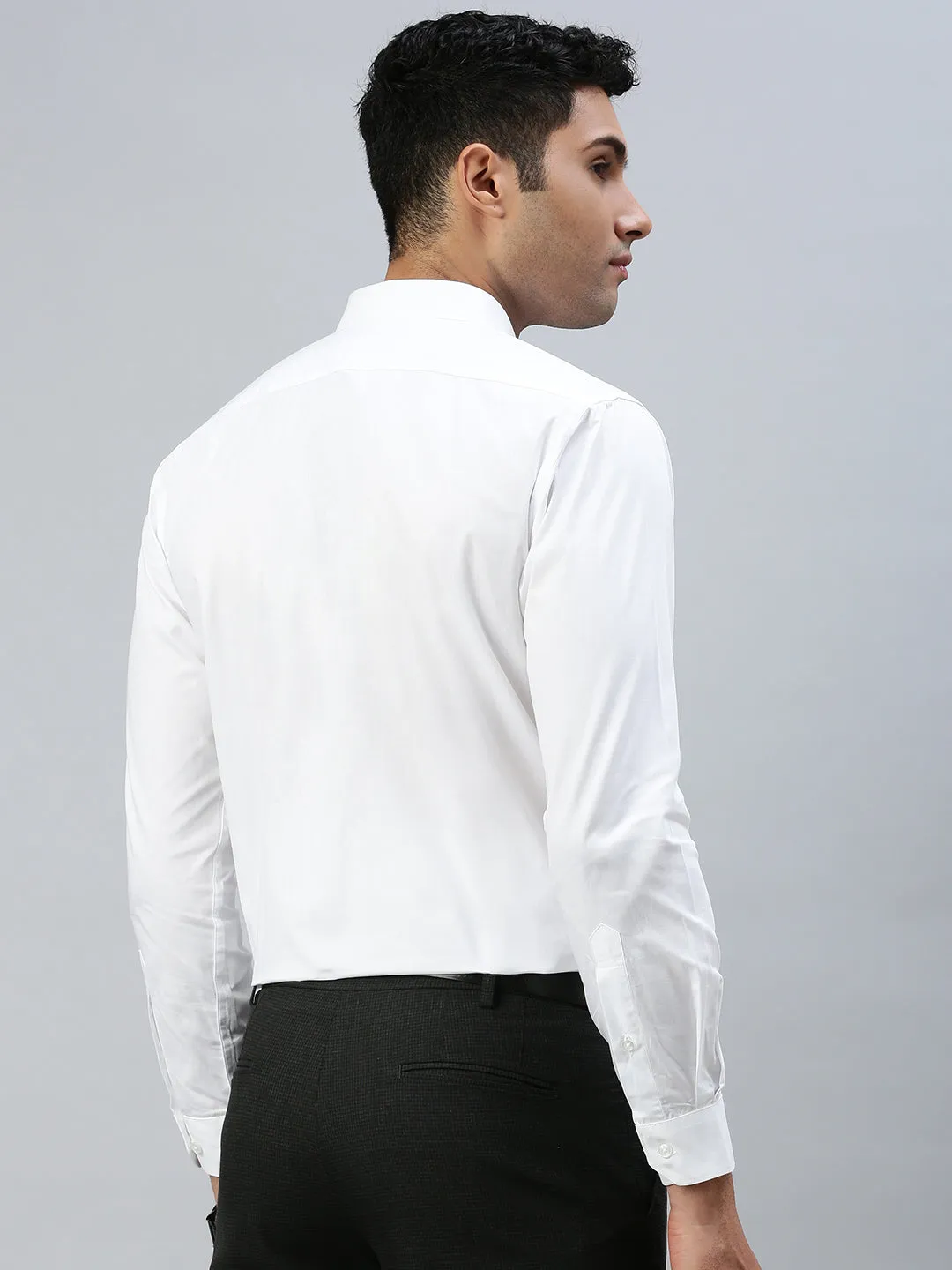 Men 100% Cotton White Shirt_Winner