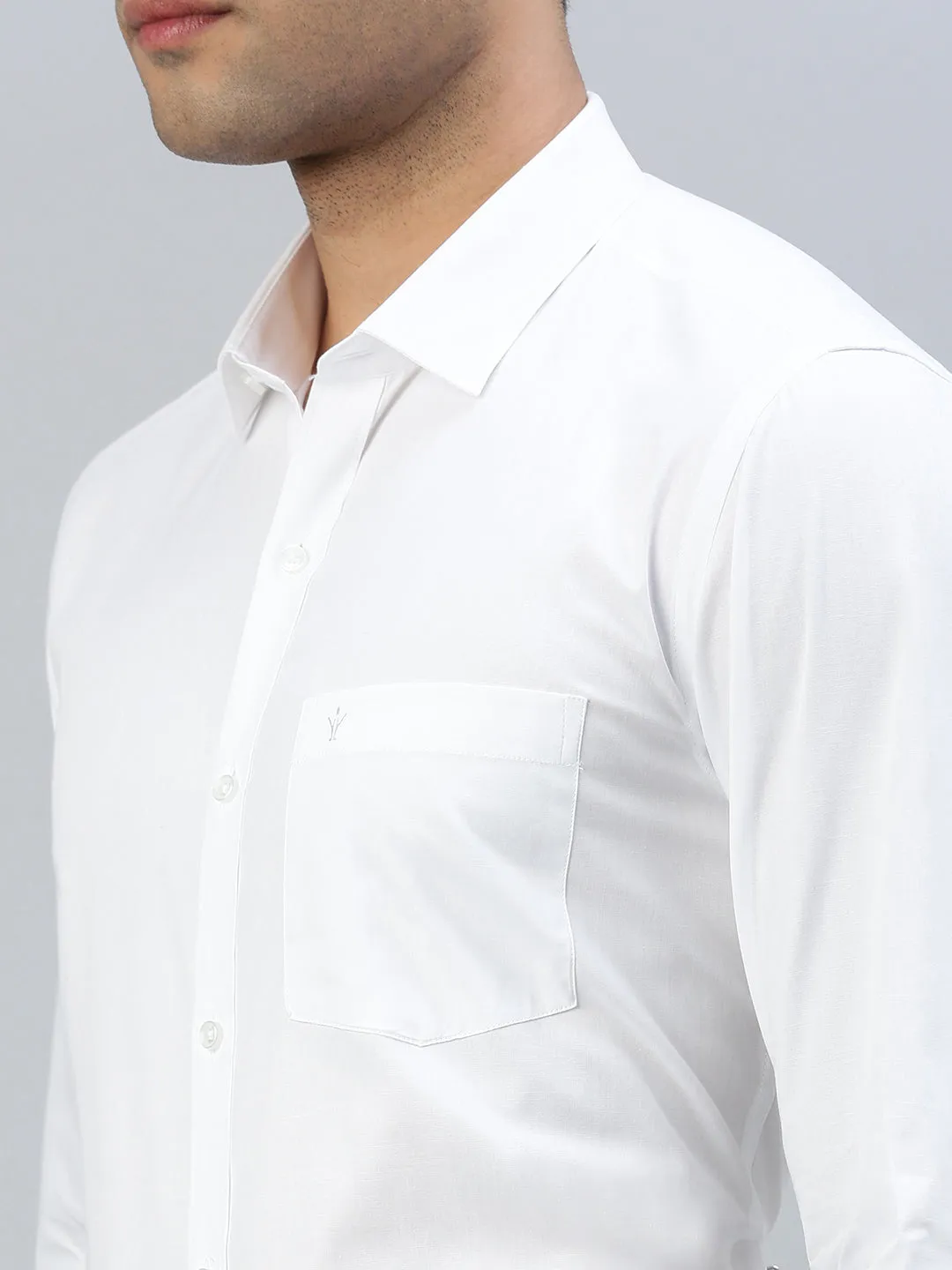 Men 100% Cotton White Shirt_Winner