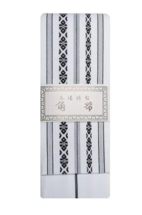 Men obi / Kenjou pattern : White