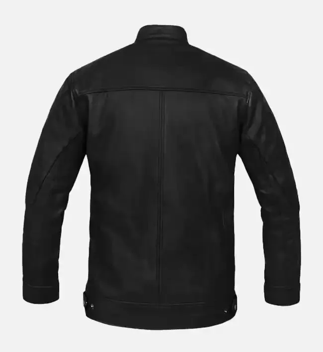 Men's Black Cafe Racer Leather Jackets