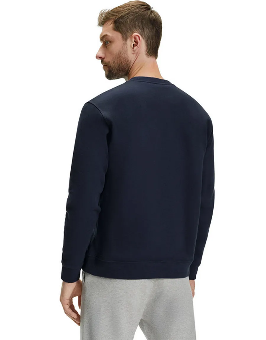 Men's Crew Neck  Long Sleeve PLAIN SWEATSHIRT Black